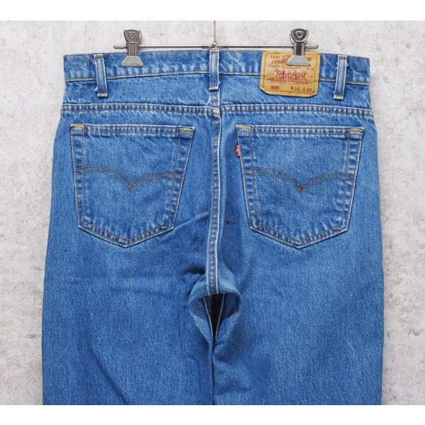 画像5: 90's【USA製】ビンテージ【LEVI'S】【リーバイス505】５０５【デニムパンツ】【ブルーデニム】【34ｘ33】 