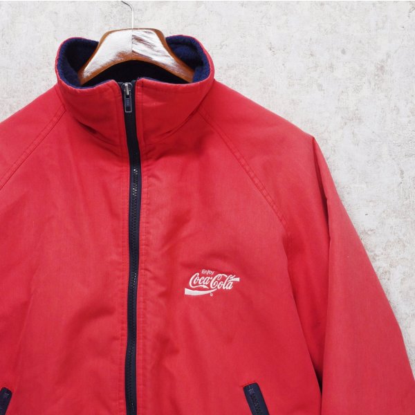 画像3: 90's【USA製】ビンテージ【スポーツマスター】 【SPORTSMASTER】【赤】コカ・コーラ【Coca-Cola】裏ボア【ジップアップブルゾン】ジャケット【サイズL】 