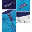 画像2: ~90's【USA製】【パタゴニア】patagonia 【三角タグ】ナイロン【シェルドシンチラジャケット 】【ターコイズ×紺】【裏フリースブルゾン】【サイズXL】<br> (2)