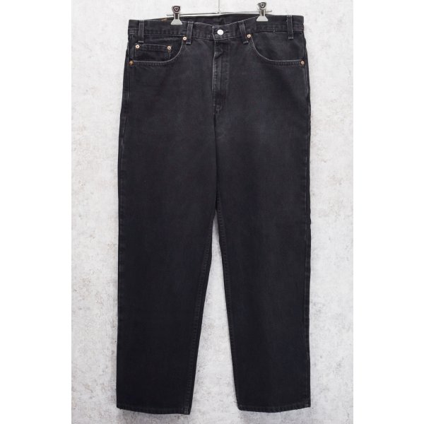 画像1: 90’s 【USA製】【ビンテージ】【LEVI'S】【リーバイス５５０】550 黒 デニムパンツ ブラックデニム【38ｘ30】 