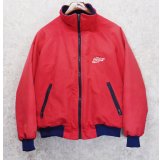 90's【USA製】ビンテージ【スポーツマスター】 【SPORTSMASTER】【赤】コカ・コーラ【Coca-Cola】裏ボア【ジップアップブルゾン】ジャケット【サイズL】 