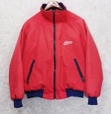 90's【USA製】ビンテージ【スポーツマスター】 【SPORTSMASTER】【赤】コカ・コーラ【Coca-Cola】裏ボア【ジップアップブルゾン】ジャケット【サイズL】 