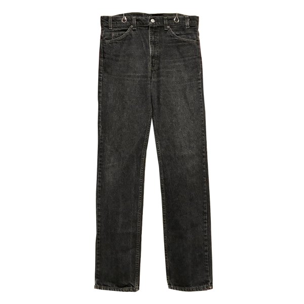 画像1: 90’s 【USA製】【ビンテージ】【LEVI'S】【リーバイス５０５】505 先染め 黒 デニムパンツ ブラックデニム【33ｘ34】 