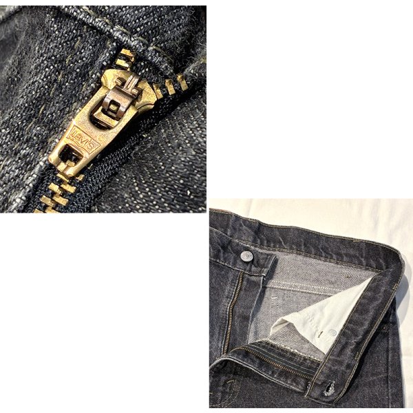 画像3: 90’s 【USA製】【ビンテージ】【LEVI'S】【リーバイス５０５】505 先染め 黒 デニムパンツ ブラックデニム【33ｘ34】 