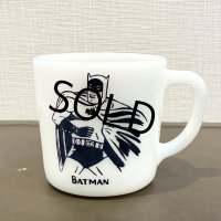 60's  ビンテージ 【WESTFIELD】ウェストフィールド【BATMAN】【バットマン】ミルクガラス【マグカップ】 