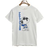 90's【USA製】【ビンテージ】アルテックス【ARTEX】FELICIAN【白】スヌーピー【プリント】【Tシャツ】【サイズM】 