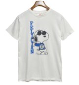 90's【USA製】【ビンテージ】アルテックス【ARTEX】FELICIAN【白】スヌーピー【プリント】【Tシャツ】【サイズM】 