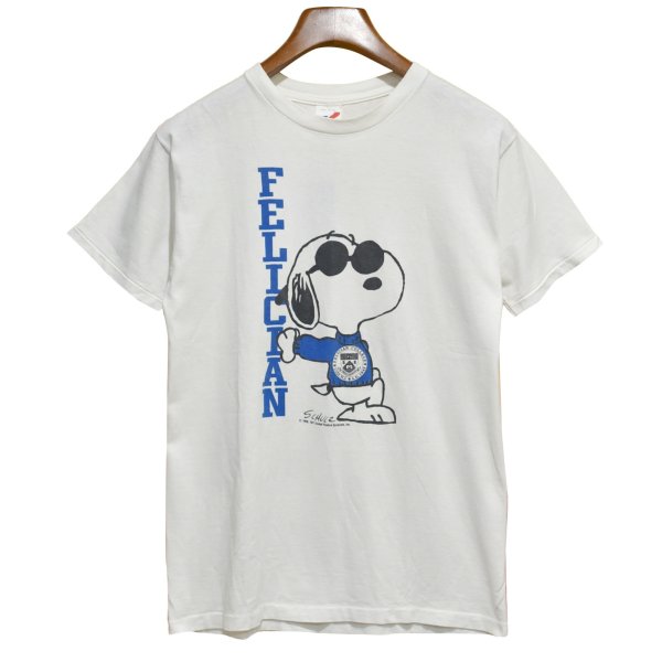 画像1: 90's【USA製】【ビンテージ】アルテックス【ARTEX】FELICIAN【白】スヌーピー【プリント】【Tシャツ】【サイズM】 