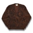 画像1: 【ビンテージ】【60’ｓ】【モーリス エル ロスチャイルド】MAURICE L ROTHSCHILD【ブラウンｘオレンジ】【モヘア】【Ｖネックセーター】Ｍサイズ<br> (1)