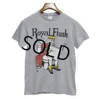 ビンテージ【DELTA】Royal Flush【キング】プリント【グレー】Tシャツ 【サイズS】  