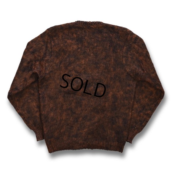 画像3: 【ビンテージ】【60’ｓ】【モーリス エル ロスチャイルド】MAURICE L ROTHSCHILD【ブラウンｘオレンジ】【モヘア】【Ｖネックセーター】Ｍサイズ 