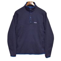 ビンテージ【パタゴニア】patagonia【紺ｘ青】【スナップT】【フリースプルオーバー】【サイズM】 