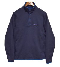 ビンテージ【パタゴニア】patagonia【紺ｘ青】【スナップT】【フリースプルオーバー】【サイズM】 