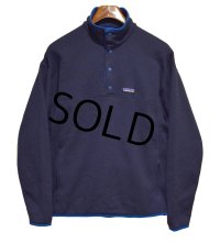 ビンテージ【パタゴニア】patagonia【紺ｘ青】【スナップT】【フリースプルオーバー】【サイズM】 