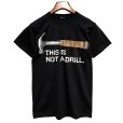 画像1: ビンテージ【THIS IS NOT A DRILL】ドリル【黒】Tシャツ【サイズS程度】<br> (1)