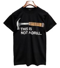 ビンテージ【THIS IS NOT A DRILL】ドリル【黒】Tシャツ【サイズS程度】 