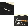 画像2: ビンテージ【THIS IS NOT A DRILL】ドリル【黒】Tシャツ【サイズS程度】<br> (2)