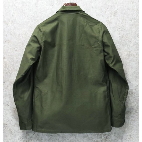 画像3: デッドストック【60's】【U.S.ARMY】【米軍実物】【ビンテージ】平ボタン【ユーティリティシャツ】【14 1/2×33】 