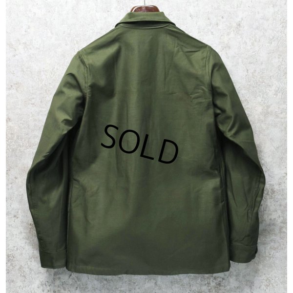 画像3: デッドストック【60's】【U.S.ARMY】【米軍実物】【ビンテージ】平ボタン【ユーティリティシャツ】【14 1/2×33】 