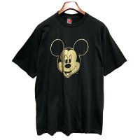 90's USA製  MICKEY UNLIMITED ミッキー アンリミテッド【ビンテージ】ウォルトディズニー【ミッキーマウス】黒 【Tシャツ】【サイズXL】 