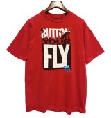【90's】【USA製】【ビンテージ】【LEVI'S】【リーバイス】BUTTON Your FLY【赤】【Tシャツ】【サイズL】 