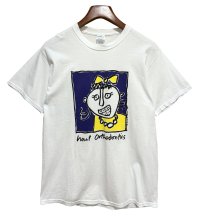 Port & Company【ビンテージ】Hart Orthodontics 女の子 絵画 アート 白【Ｔシャツ】【サイズM】 