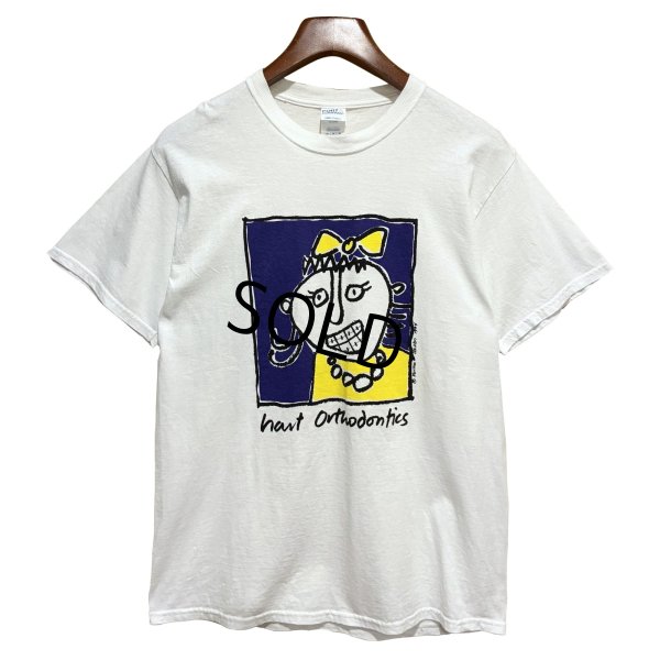 画像1: Port & Company【ビンテージ】Hart Orthodontics 女の子 絵画 アート 白【Ｔシャツ】【サイズM】 