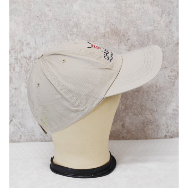 画像4: 【ビンテージ】【CHAPS】チャップス【ラルフローレン】RALPH LAUREN【ベージュｘツバ裏緑チェック】ロゴ入り【ベースボールキャップ】【フリー】 