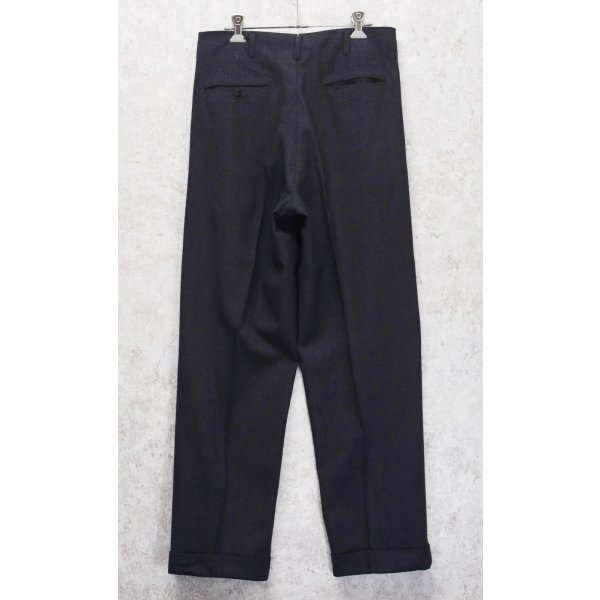 画像4: 50's【ビンテージ】【BOTANY】ボタニー【紺】２タック【ウールスラックス】【ウールパンツ】【W31程度】 