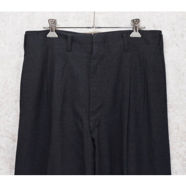 画像3: 50's【ビンテージ】【BOTANY】ボタニー【紺】２タック【ウールスラックス】【ウールパンツ】【W31程度】 