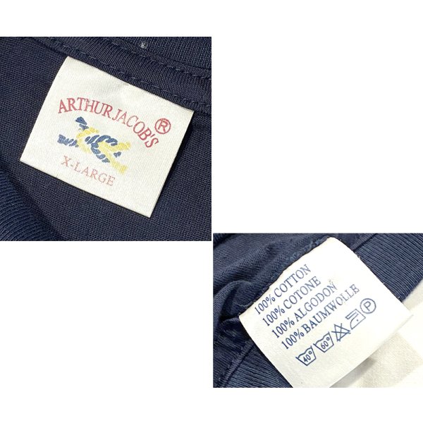 画像2: ビンテージ【ARTHUR JACOB'S】【MICHELANGELO】ミケランジェロ【紺】【Ｔシャツ】【サイズＸＬ】 