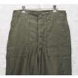 画像3: デッドストック【70's】【米軍実物】【ビンテージ】OG107【ベイカーパンツ】ボタンフライ  Ｗステッチ【ユーティリティパンツ】【32ｘ33】<br> (3)