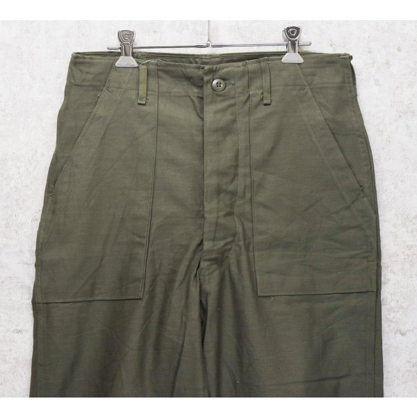画像3: デッドストック【70's】【米軍実物】【ビンテージ】OG107【ベイカーパンツ】ボタンフライ  Ｗステッチ【ユーティリティパンツ】【32ｘ33】 