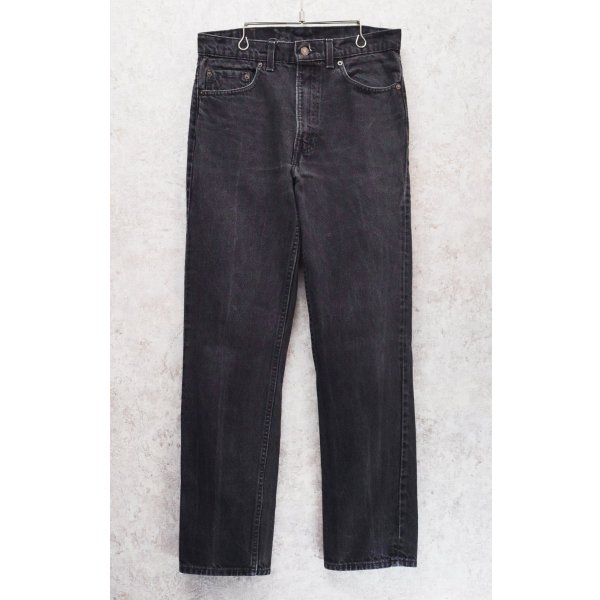 画像1: 90's【USA製】【ビンテージ】【LEVI'S】【リーバイス５０５】505【黒】【デニムパンツ】ブラックデニム【33×32】 