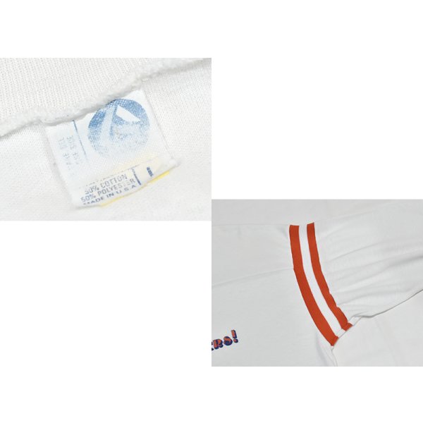 画像2: 80's【USA製】【ビンテージ】アルテックス【ARTEX】白【肩口赤×白リブ】スヌーピー【七分丈Tシャツ】 サイズＬ 