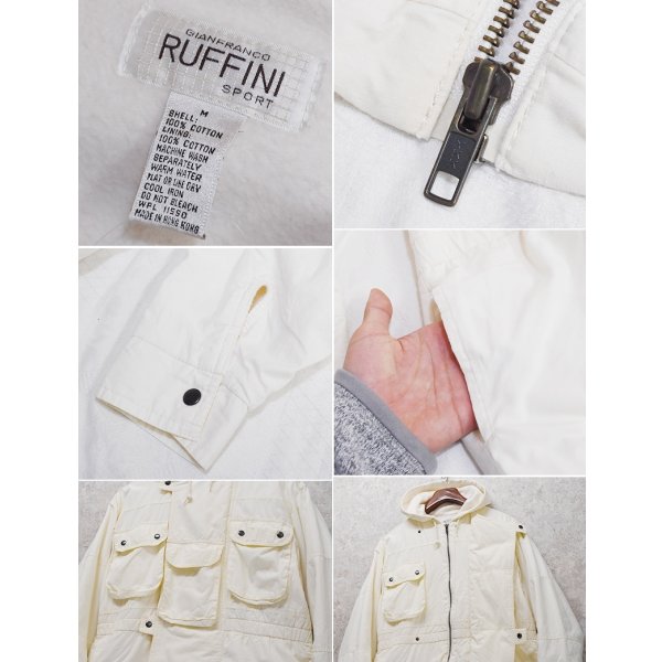 画像2: Gianfranco Ruffini Sport【ビンテージ】【ジャンフランコルフィニ】【裏フリース】【ジップアップパーカー】ブルゾン【サイズM】 