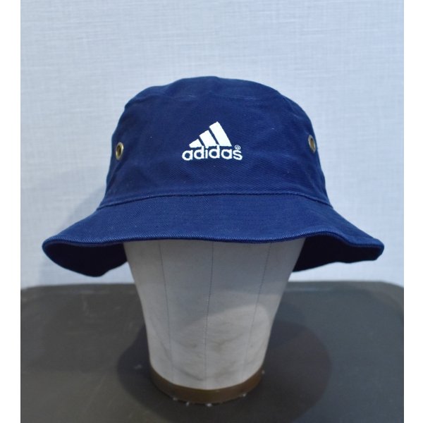 画像1: 【ビンテージ】【ADIDAS】アディダス【キャンバスコットン】ロゴ入り【バケットハット】【サイズL/XL】 