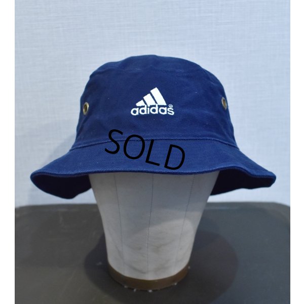 画像1: 【ビンテージ】【ADIDAS】アディダス【キャンバスコットン】ロゴ入り【バケットハット】【サイズL/XL】 