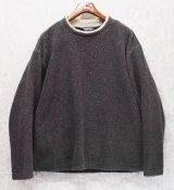 USA製【ビンテージ】【アーリーウィンター】【Early Winter】【チャコール】【フリースカットソー】ロンT【サイズL】 