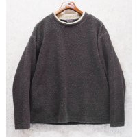 USA製【ビンテージ】【アーリーウィンター】【Early Winter】【チャコール】【フリースカットソー】ロンT【サイズL】 