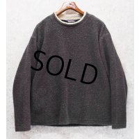 USA製【ビンテージ】【アーリーウィンター】【Early Winter】【チャコール】【フリースカットソー】ロンT【サイズL】 
