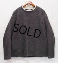 USA製【ビンテージ】【アーリーウィンター】【Early Winter】【チャコール】【フリースカットソー】ロンT【サイズL】 