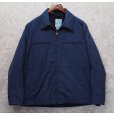 画像1: 80's【ビンテージ】【米軍実物】U.S.NAVY【紺】【サブマリンジャケット】ユーティリティージャケット US46R<br> (1)