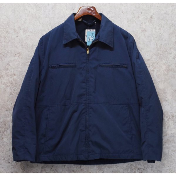画像1: 80's【ビンテージ】【米軍実物】U.S.NAVY【紺】【サブマリンジャケット】ユーティリティージャケット US46R 