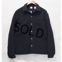  ビンテージ【ギャップ】【GAP】【黒】無地【フリースシャツ】【サイズＭ】 