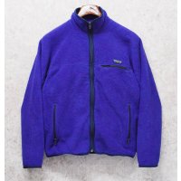 80's~【USA製】【パタゴニア】patagonia【青】フルジップ 【フリースジャケット】【サイズM】 