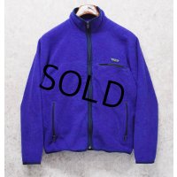 80's~【USA製】【パタゴニア】patagonia【青】フルジップ 【フリースジャケット】【サイズM】 