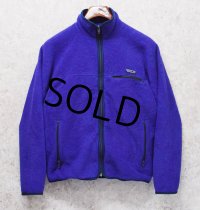 80's~【USA製】【パタゴニア】patagonia【青】フルジップ 【フリースジャケット】【サイズM】 
