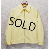 〜80's【ビンテージ】【Cooper Sportwear】クーパー・スポーツウェア【黄色】ドリズラージャケット【ジップアップブルゾン】【サイズL程度】 