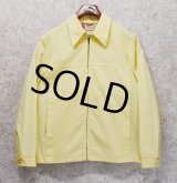 〜80's【ビンテージ】【Cooper Sportwear】クーパー・スポーツウェア【黄色】ドリズラージャケット【ジップアップブルゾン】【サイズL程度】 